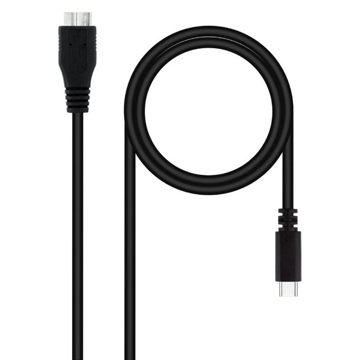 Nanocable 10.01.1201-BK Cable USB C a Micro-USB B 1 m Negro